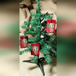 NEW Pablo Picasso Handcrafted 3-Piece Christmas Ornament Set! *Santa & Rudolph*